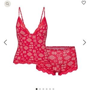 TRIANGLE CAMI AND BOY SHORT SET SKIMS